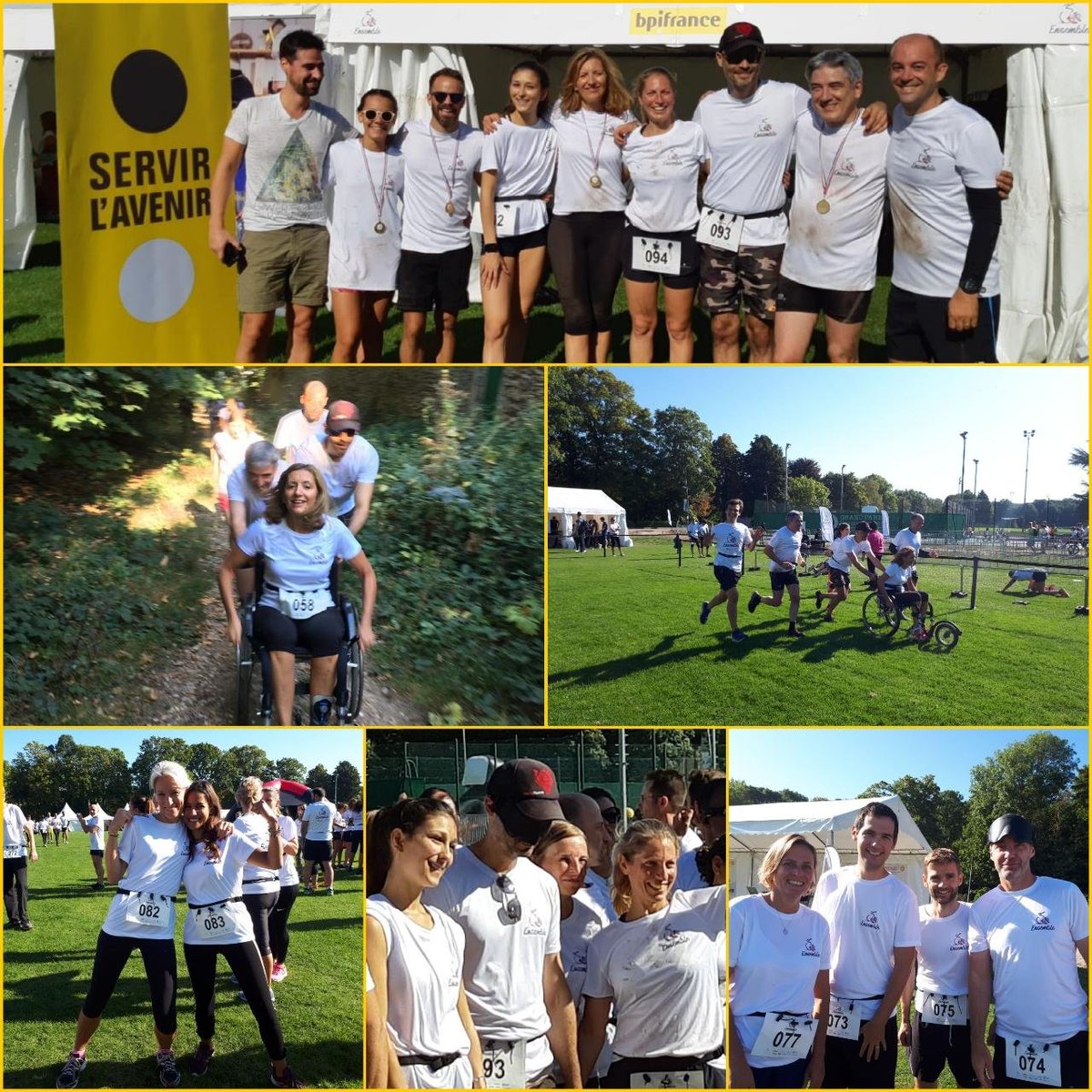Bpifrancerecrut's tweet photo. Nos valeureux collaborateurs ont participé à l'événement @HandiamoOFF le week-end, un grand événement sportif adapté aux personnes en situation de handicap.
#CourseEnsemble2019, céciball, basket en fauteuil, l'handicap n'enlève rien à la beauté du sport et de l'esprit d'équipe🙌 https://t.co/kswlFjci3J
