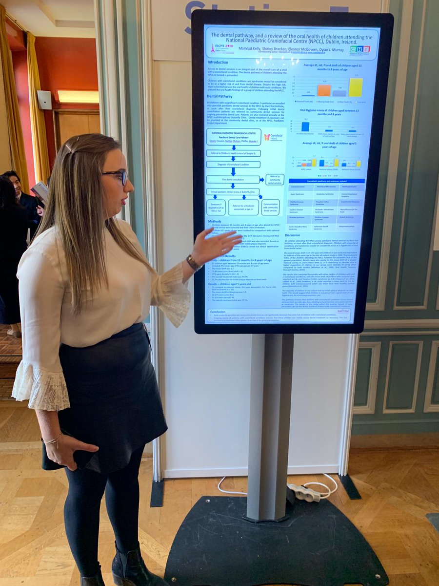 National Paediatric Craniofacial Centre (NPCC) (@cranioie) on Twitter photo Well done <a href="/Mairead8894/">Mairéad Kelly</a> presenting <a href="/Iscfs2019/">ISCFS 2019</a> #iscfs2019 the dental pathway & oral health of children attending Dr Eleanor Mc Govern Paediatric Dentist & team <a href="/cranioIE/">National Paediatric Craniofacial Centre (NPCC)</a> Butterfly Clinic 🦋 <a href="/TempleStreetHos/">CHI at Temple Street</a> <a href="/Temple_Street/">Temple Street</a> Take home msg early dental care reduces dental caries 👏 Well done <a href="/Mairead8894/">Mairéad Kelly</a> presenting <a href="/Iscfs2019/">ISCFS 2019</a> #iscfs2019 the dental pathway & oral health of children attending Dr Eleanor Mc Govern Paediatric Dentist & team <a href="/cranioIE/">National Paediatric Craniofacial Centre (NPCC)</a> Butterfly Clinic 🦋 <a href="/TempleStreetHos/">CHI at Temple Street</a> <a href="/Temple_Street/">Temple Street</a> Take home msg early dental care reduces dental caries 👏