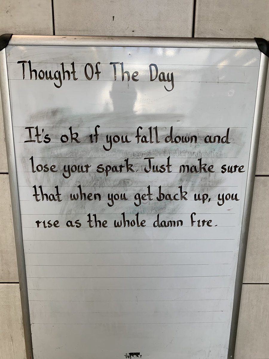 Wednesday 18th September 2019 Thought Of The Day From Oval Station