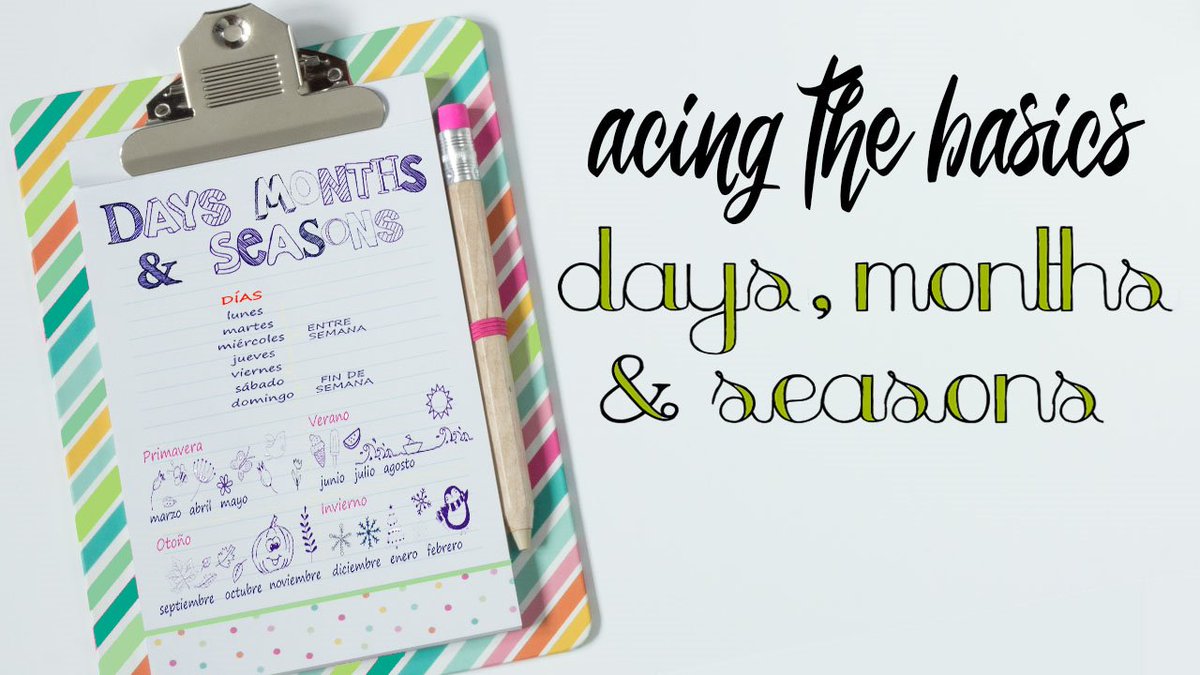 SpanishChallenx's tweet image. 💫Preparing for your #SpanishLC exam for #LeavingCert2020. Why not invest two minutes today to review basic vocabulary with this video 📽️ on Days, Months and Seasons? youtu.be/ZwWhbiBTA9k
😎 #AcingTheBasics #JoinTheChallenge #SpanishPlay