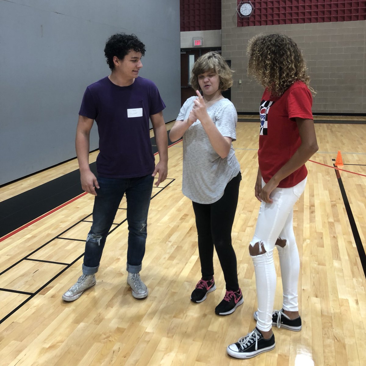 RHHSHawks's tweet photo. .@CoachMacWTD leads his Partners PE classes through an exercise circuit. https://t.co/m3N5NdHMYg