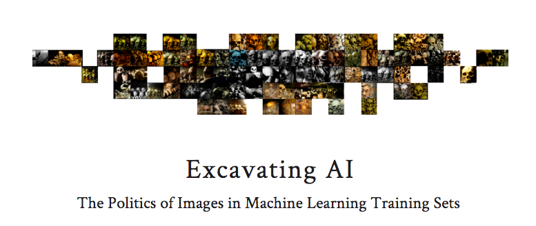 Excited to launch this new investigation w <a href="/trevorpaglen/">Trevor Paglen</a> - to be read alongside ImageNet Roulette. It's about how training data works, the costs of classification, and why "removing bias" or "increasing diversity of data" isn't enough 👁️  excavating.ai