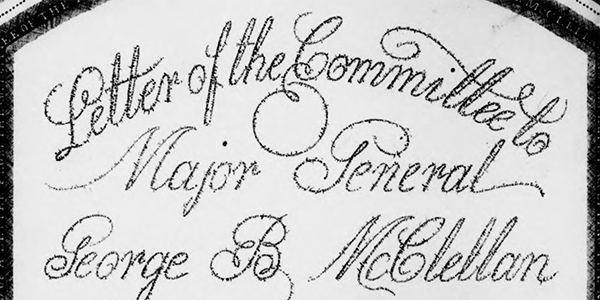 Calligram letter cover from George Brinton McClellan Papers. https://www.loc.gov/resource/mss31898.mss31898-079_0397_0475/?sp=70&r=-0.696,0.198,2.393,1.18,0