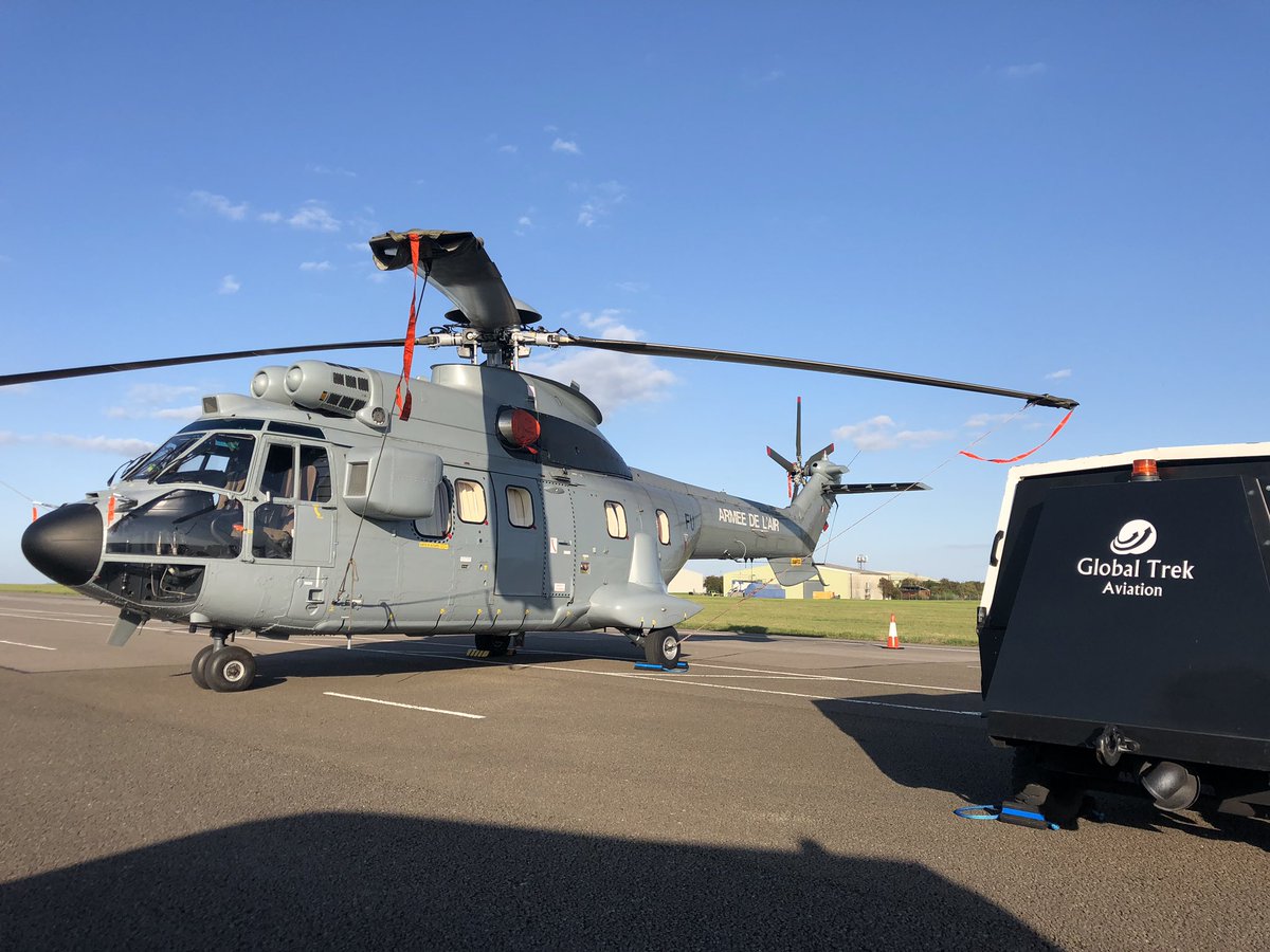GlobalTrekCWL's tweet photo. It was a pleasure to welcome our French friends for an overnight stay at @Cardiff_Airport yesterday. #Eurocopter #AS332 #SuperPuma #Aviation #CWL #EGFF #CardiffAirport #VisitWales #Wales #GlobalTrekAviation #FBO #Fly2Cardiff #photooftheday #picoftheday https://t.co/s7cCu95dfi