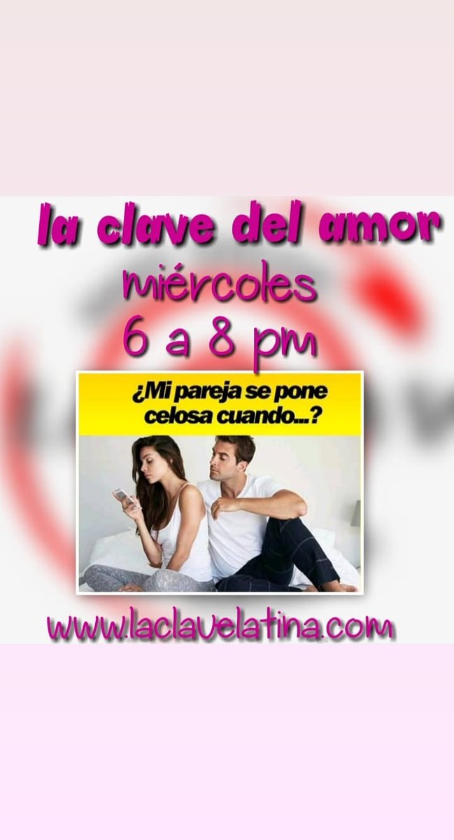 Hoy en la clave opina cuando o por qué te celan? 🤔🤔🤔😱😱😱😱 Participa por boletas al concierto del 4 de octubre.... Salsa concierto con Álvaro granobles, Christian Fernández,Carlos Brito,alejo morera Co Machado y su orquesta🎶🎶🎶🎶🎶😍🎤😍

 #laclavedelamor #miercoles