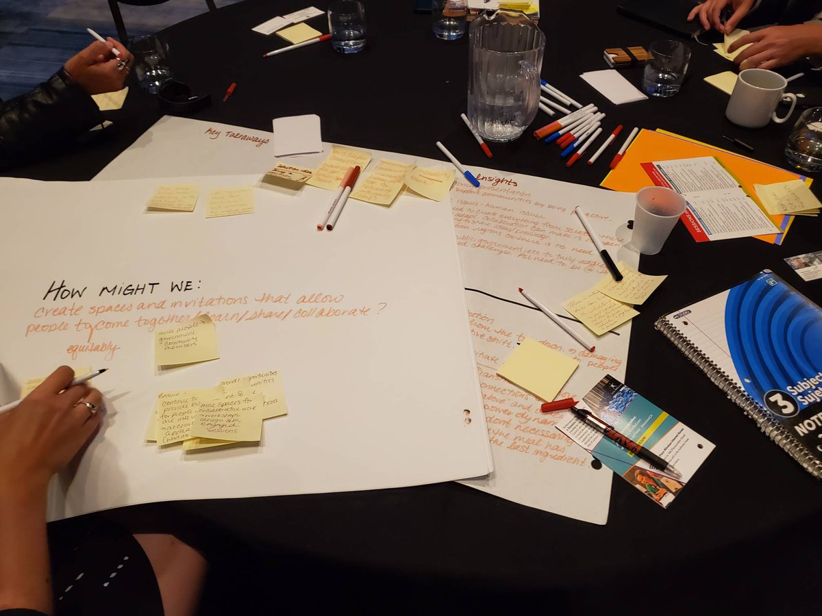 #DesignThinking session progressesing with the task of creating a vision based on an opportunity or challenge facing CED #EconoUs2019