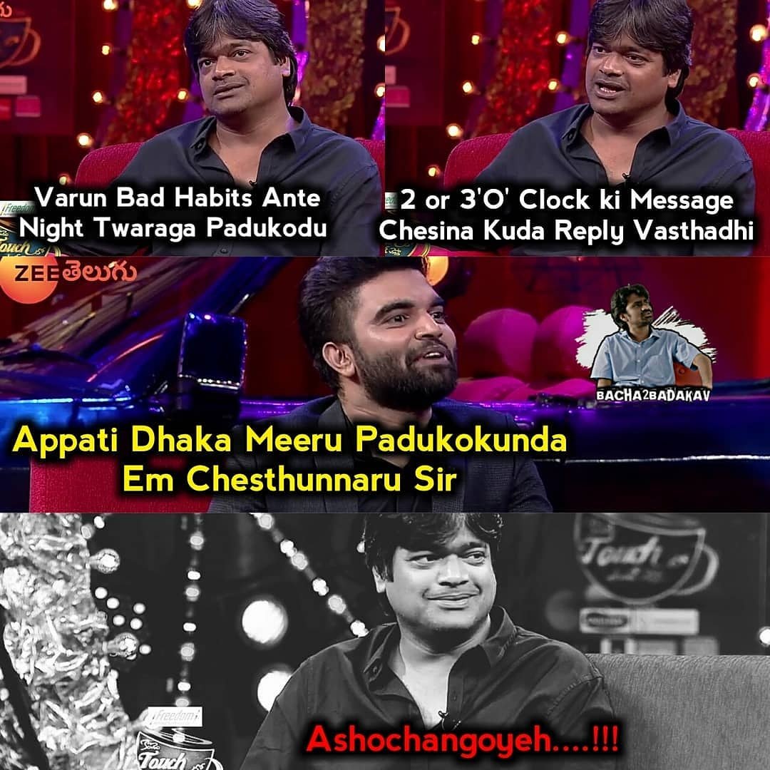 Devi_Pradeep_mk's tweet photo. Ashochangoyeh...! 😂😂😂 #Harishshankar Sir 🙏 
#pradeepmachiraju #varunkonidela #ktuc4 
@impradeepmachi Garu
@IAmVarunTej Garu
@harish2you Garu
@ZeeTVTelugu loo
Wating....... Super..... Episode.... love it..... don't.... Miss It..... Saturday...... night....9pm... #zeetelugu https://t.co/CshfTEvPrP