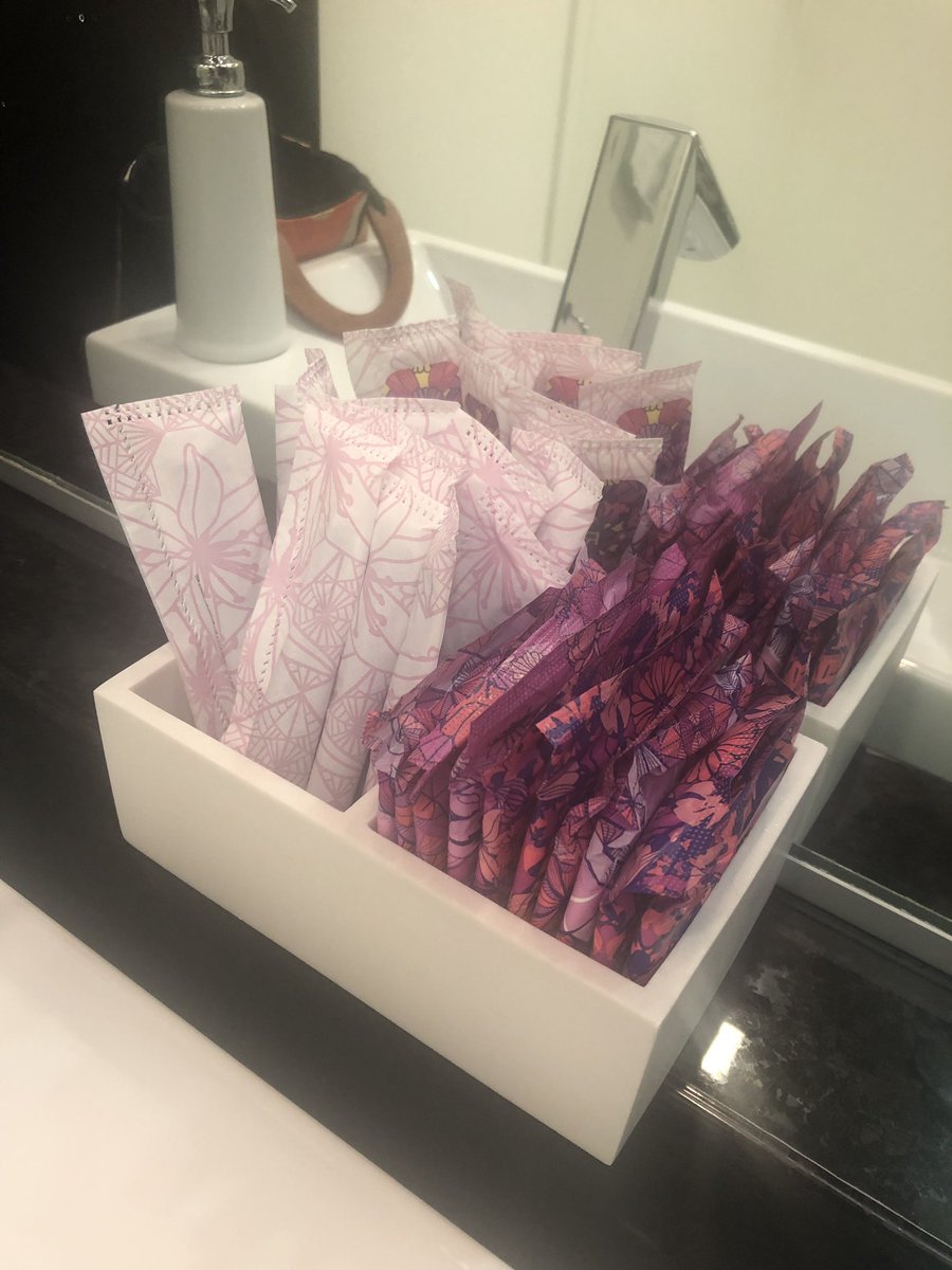 I’m at @gowlingwlg_ca for #ILTAVATION19 and went to the ladies’ washroom and all I can say is well (and beautifully) done, Gowlings! #periodrights #menstruationmatters #WomeninLaw