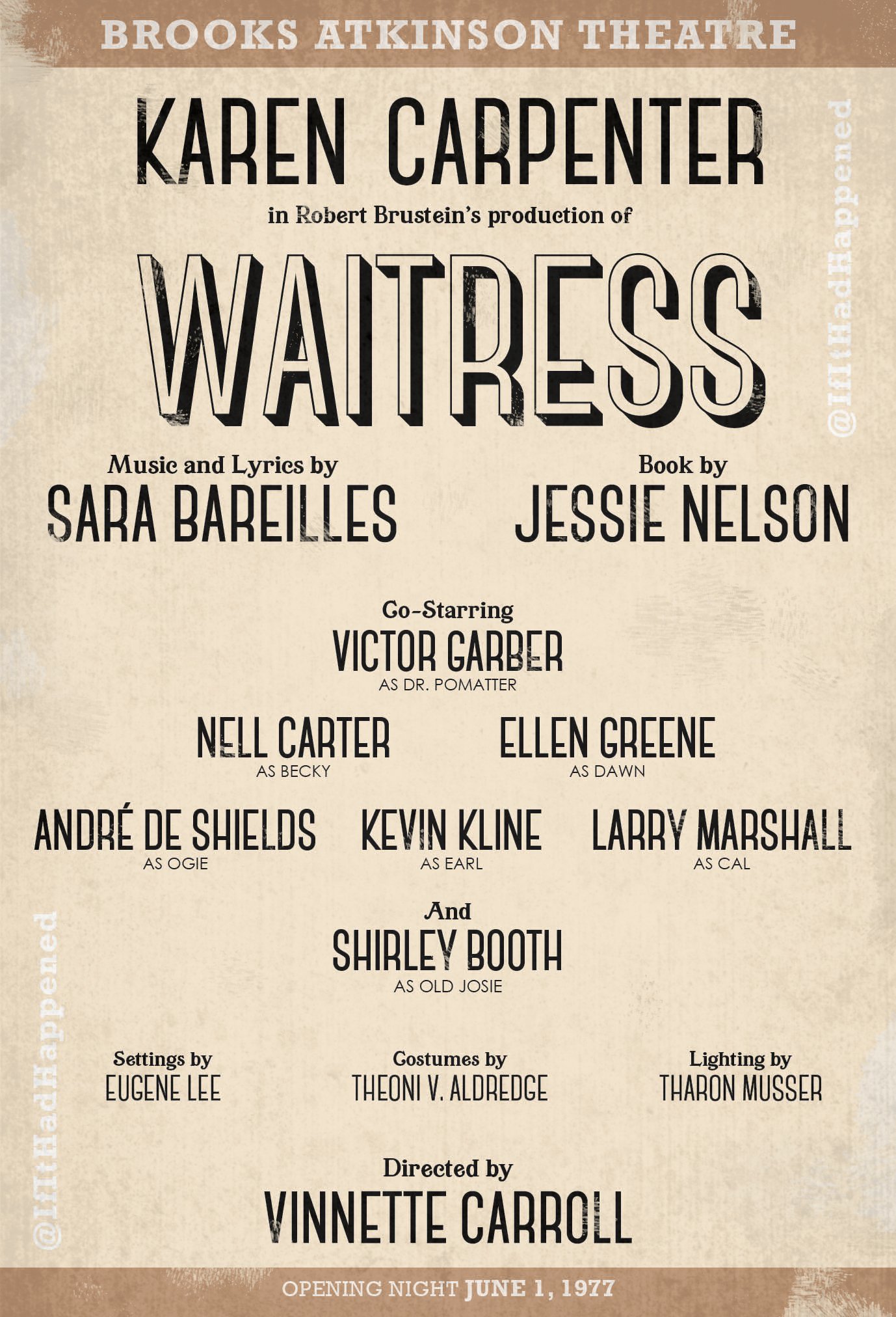 Upcoming Waitress casting