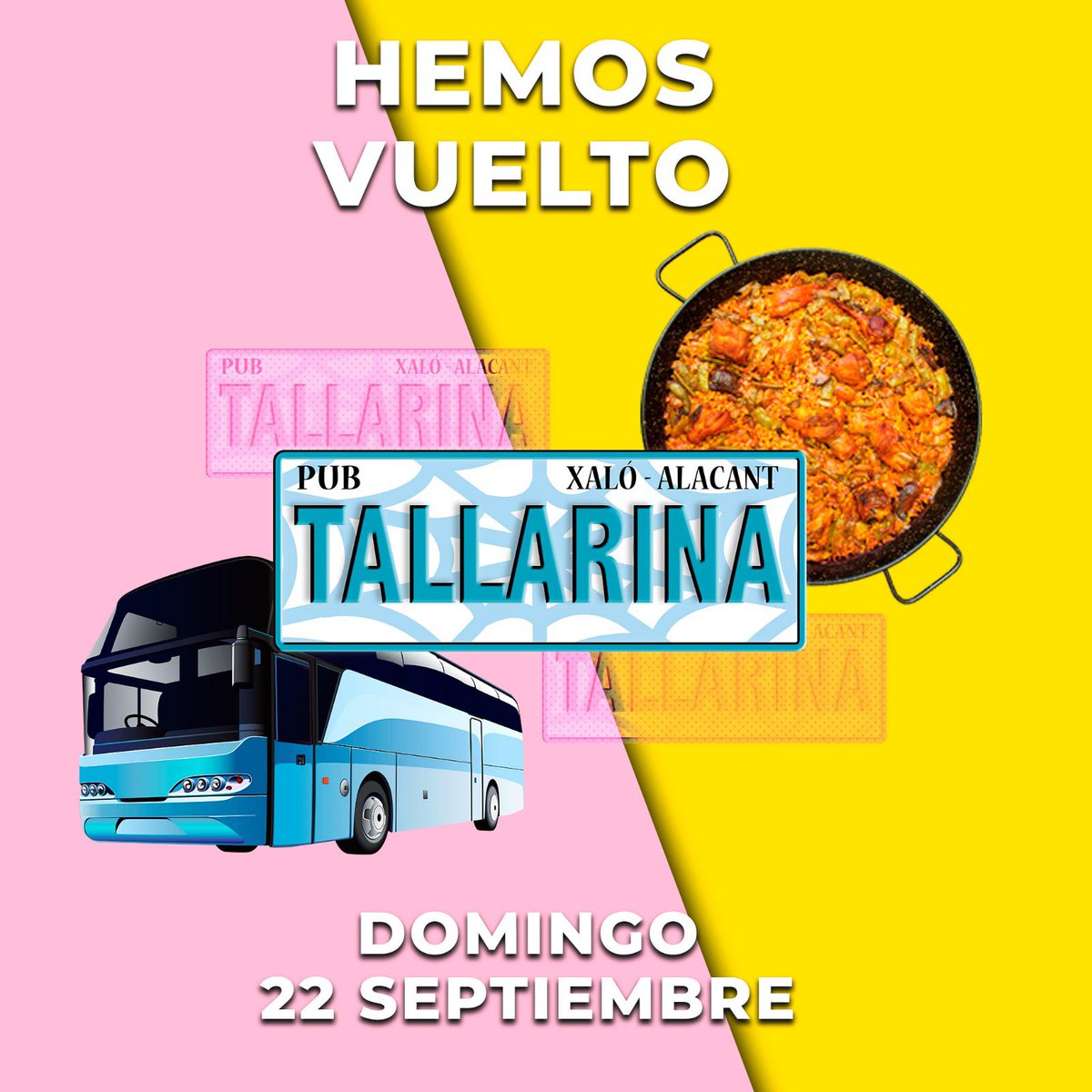 Nos vemos este domingo en <a href="/CanTallarina/">CanTallarina</a> recuerda que puedes hacerte con tu entrada + paella en:
entradium.com/events/domingo…