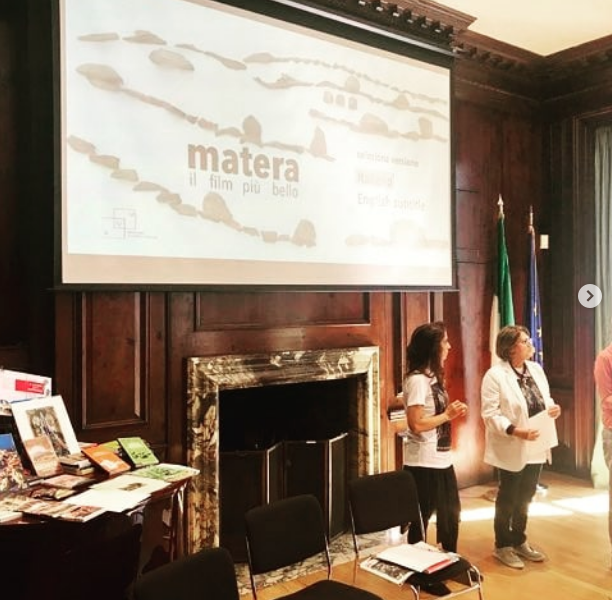 Pictures from our excellent event on #matera! After the screening we heard from Francesca Agnati, Matera's premiere cultural expert, and Silvana Mangione, V.S.G. CGIE and ambassador of Matera to the world, who provided excellent commentary! #capitaledellacultura2019 <a href="/italyinny/">Italy in New York</a>