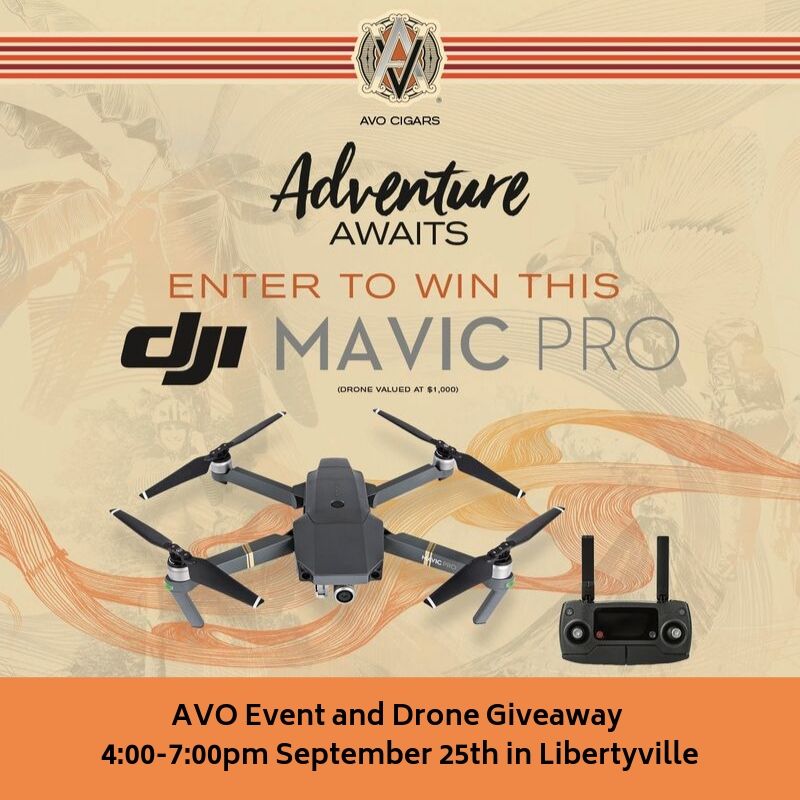 cigars_more's tweet photo. AVO CIgar Drone Giveaway Event and Apple Fest in Long Grove - https://t.co/qrsEWMiwy5 https://t.co/ElmzCEjETr