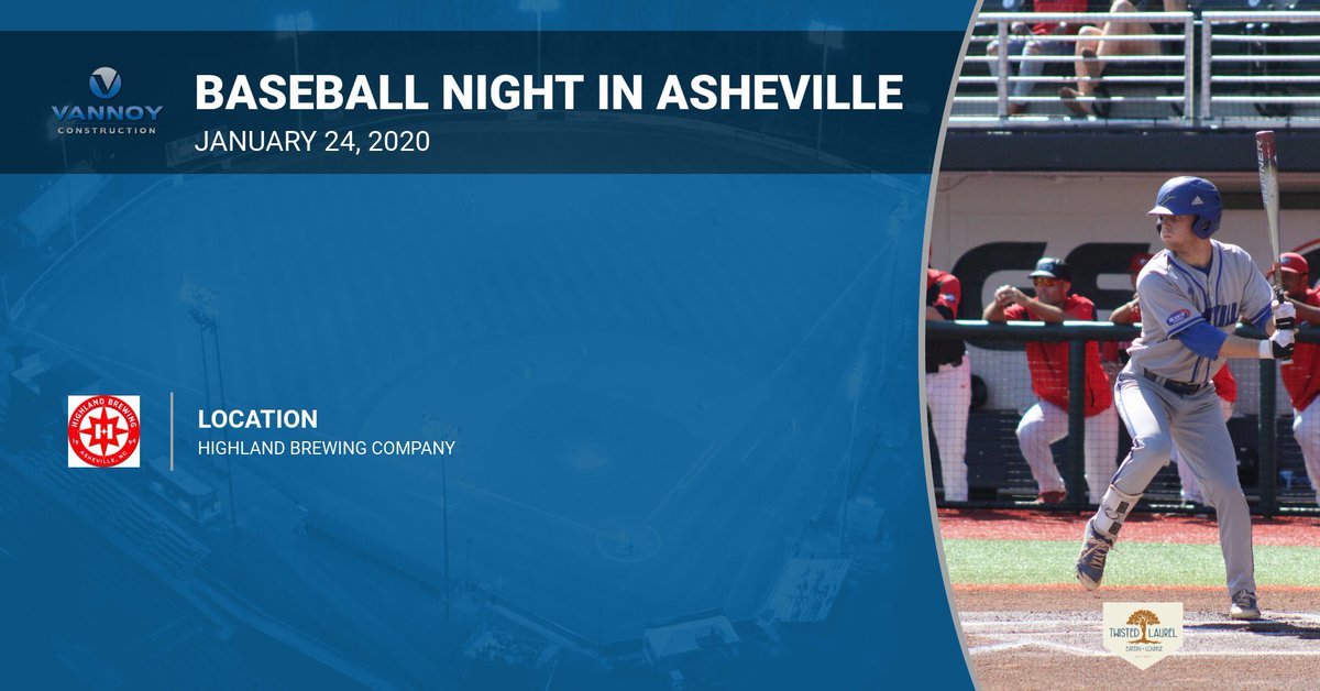 ANNOUNCEMENT: Baseball Night in Asheville will be making its return on January 24th, 2020 @ Highland Brewery! #KeepClimbing #Baseball20