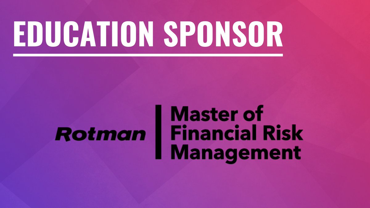 globalriskfs's tweet photo. Thank you to our educational sponsor @rotmanschool for supporting this year’s #GRISummit! https://t.co/I3hnFICtqC