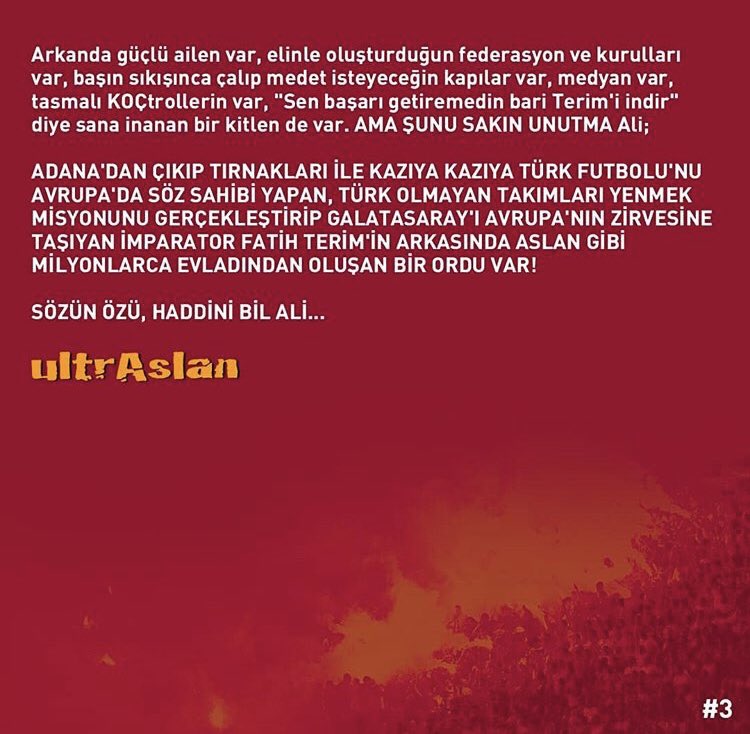 uAYurtici's tweet photo. #ultrAslan | Açıklamamızın tamamı.

SÖZÜN ÖZÜ, HADDİNİ BİL ALİ...

#uAYurtiçi https://t.co/Usmb5b2Yan