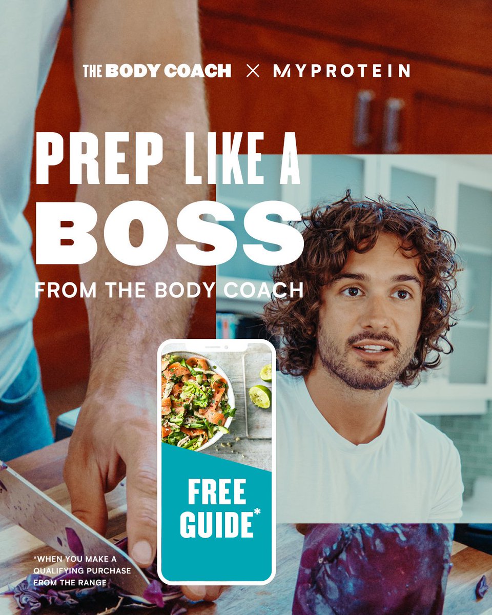 thebodycoach's tweet photo. Get my brand new guide to prepping like a boss exclusively with any purchase from my @MyproteinUK range 🙌🏻 #PrepLikeABoss 

👉🏻 https://t.co/9T6z9SEvYP https://t.co/pe1YENWeWW