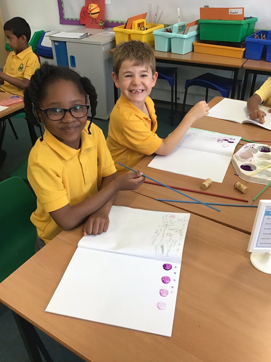 WoodpeckersMPS's tweet photo. After looking at Roy Lichtenstein’s artwork, we experimented with different techniques. @ArtMps https://t.co/5jC0b9v4XM