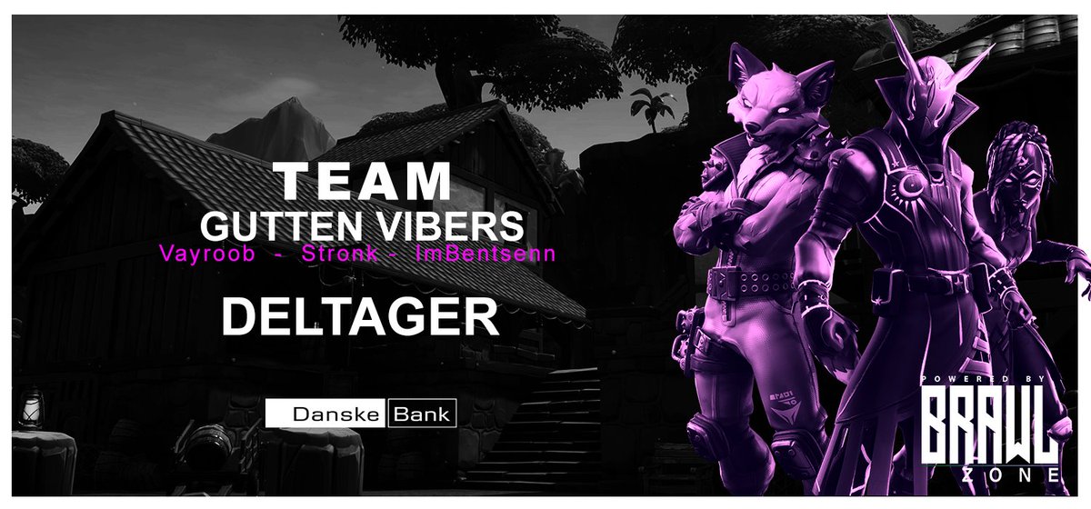 BrawlZonegg's tweet photo. BZ -Trio Cup Deltagere 20/09-19

@ImBentsenn
@Sigma_Stronk
@VayroobFN

 #Fortnite #BrawlZone 
@DanskeBank_DK https://t.co/s9q14f1LOj