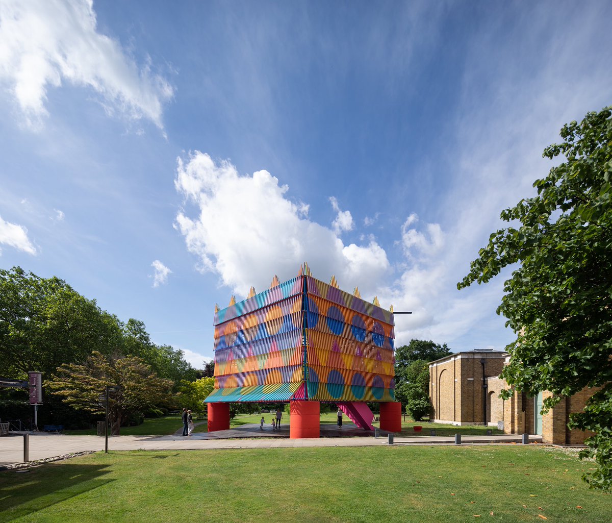 TurkishTradeCen's tweet photo. This evening we welcome @YinkaIlori_ in conversation with @tomravenscroft from @dezeen, as part of our @L_D_F programme - discussing the use of colour in his work and his recent pavilion for @DulwichGallery. #LDF19 https://t.co/08ZYBI95qT