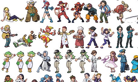 animated bw 2 trainer sprites in pokemon black and white 1
