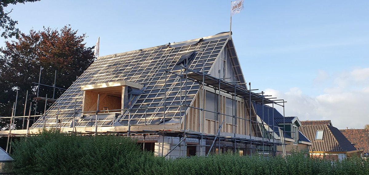 ProPrefab's tweet image. Weer een houtskelet bouw elementen geleverd en opgebouwd.
proprefab.nl