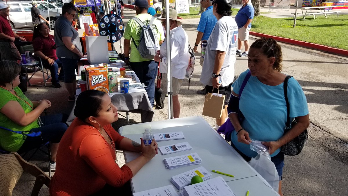 NM_HCA's tweet photo. Tanya Lucher and Dominic Jaramillo from NW Bernalillo Income Support Division were out in the community for Seniors Celebration Healthy Living Day at the State Fair last week! #ISD #NMHSD #communityoutreach https://t.co/JMDyNTCWno