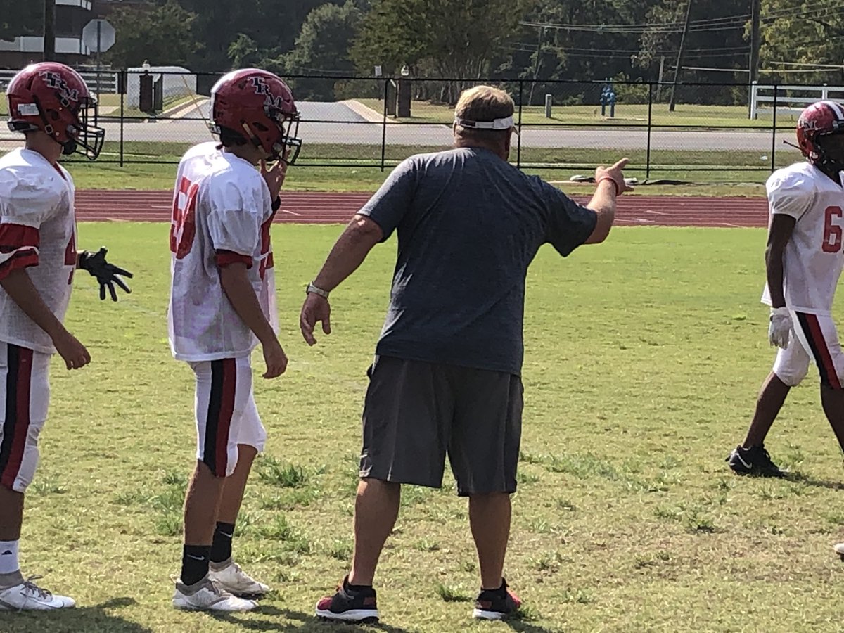 stevenissim's tweet photo. Proud program @TRMillerFootba1 on 3rd new coach in 4 years but Brent Hubbert seems to have quickly restored order. Coach that won 3 straight state titles at Maplesville is our Spotlight story Friday night. #PrepFootballFinal @weartv @hubbert_brent https://t.co/C6HcY6fF89