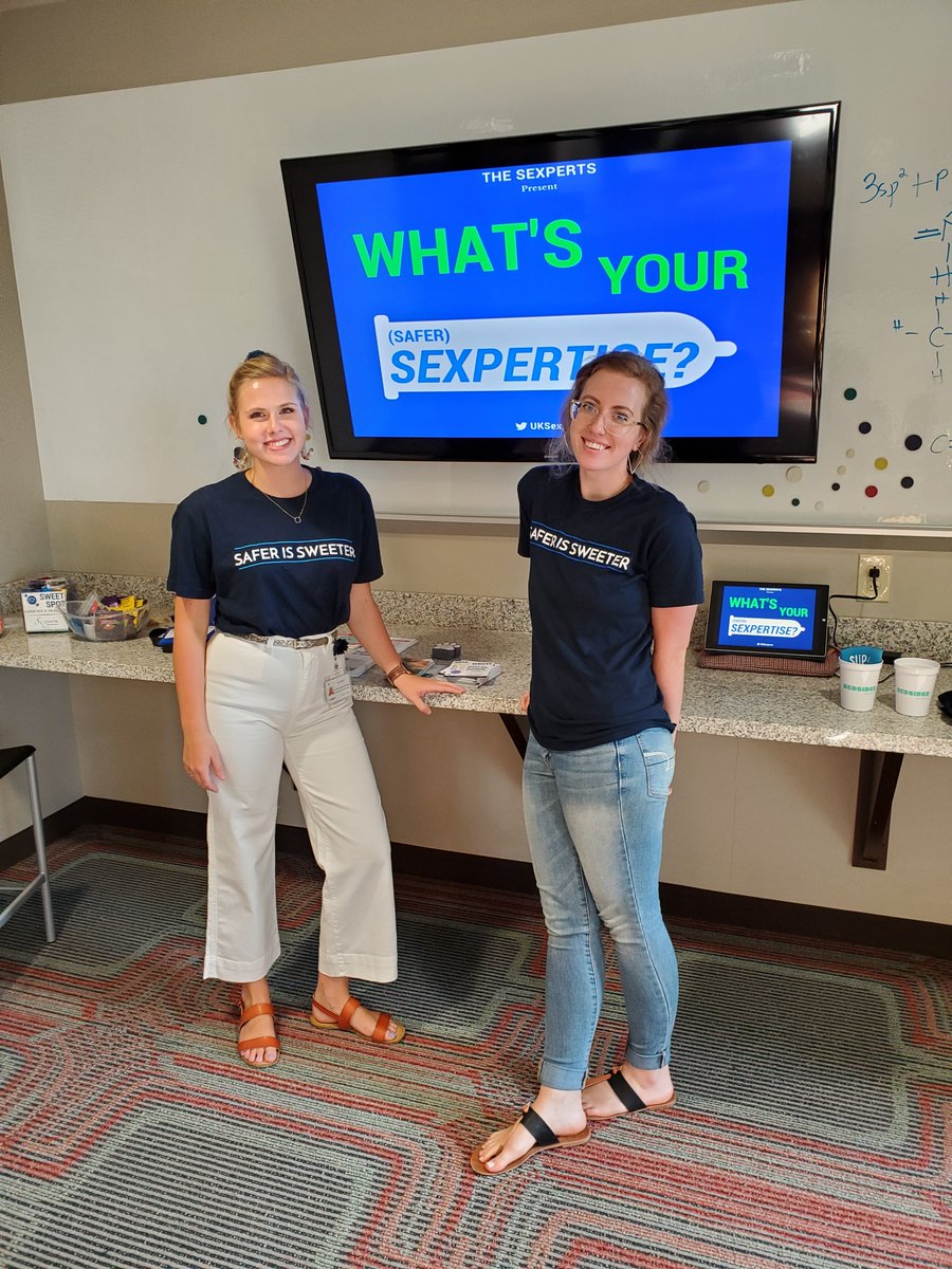 UKSexperts's tweet photo. Amy and Ripley are ready to present What's Your Safer Sexpertise? at Woodland Glen 5. Come see them for some sex ed fun and resources! #SaferIsSweeter π¬ https://t.co/lKUXpS6JUw