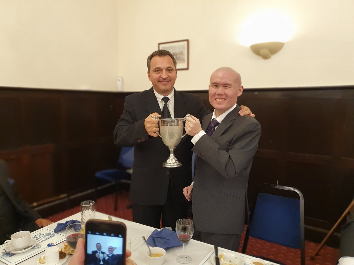 So the @UGLE_UniScheme #DKWCup has been claimed by Bristol's Saint Vincent Lodge No. 1404! Their next meeting is 24th October.