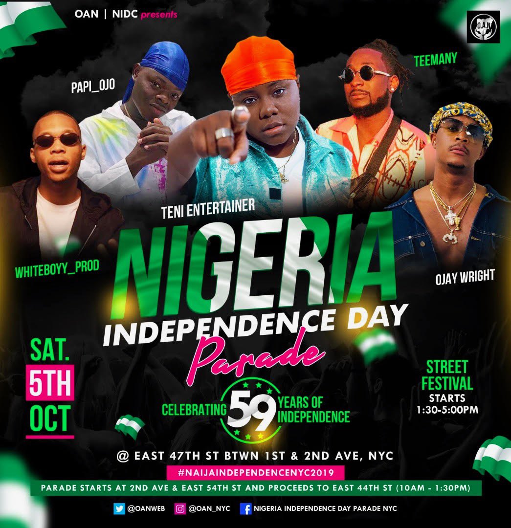Nigerian Independence Day Parade 2019! Don’t miss it !