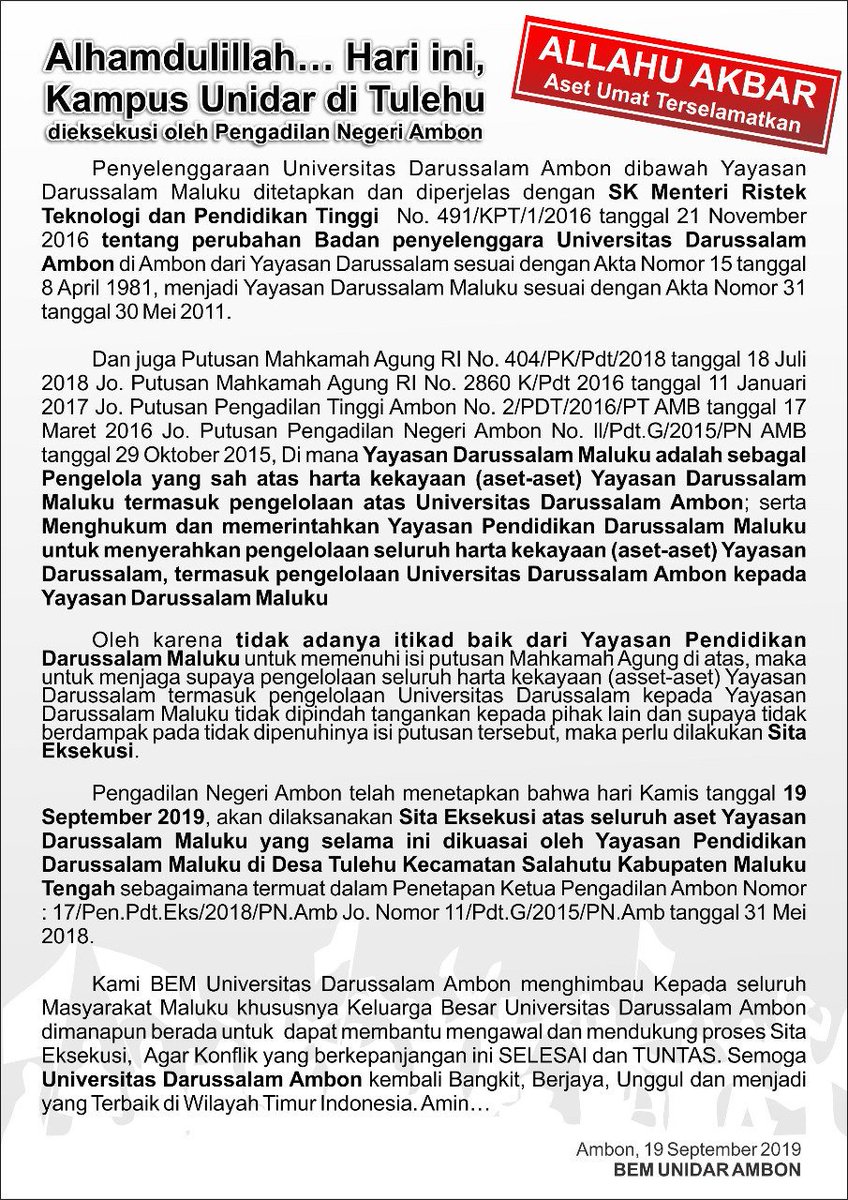 UNIDAR AMBON tweet media