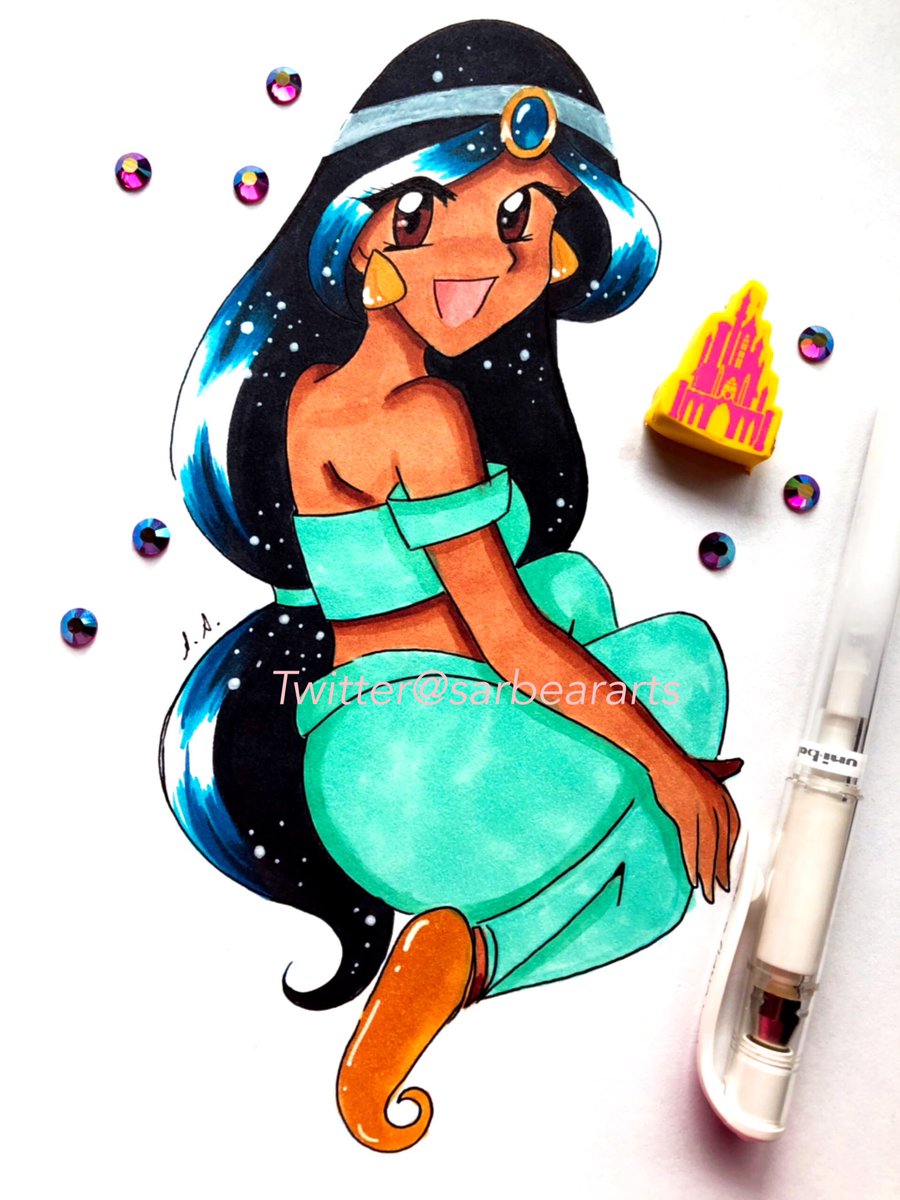 Sarbeararts's tweet photo. I decided to draw Jasmine! 🧞‍♂️ I really love her in Aladdin! ❤️ I’ve had people tell me I look like her. Which Disney Princess should I draw next?
https://t.co/qL1sC2XuA8

#disneyprincess #jasminealaddin #aladdindrawing #aladdinmovie #disneyfanart #princessjasmine #animeart #pen https://t.co/IehINBvgwQ