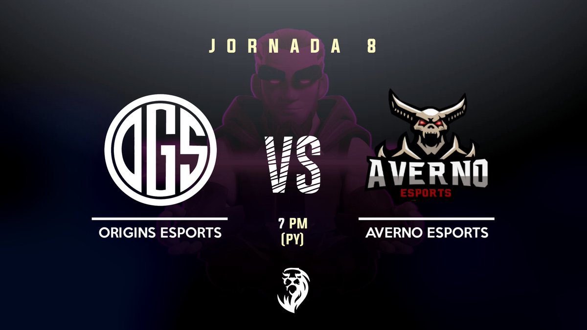 🏁 ¡8va Fecha!

   🔥 <a href="/OriginsEsports_/">Origins Esports</a> buscará extender su racha con un triunfo más.
   🤔 ¿Podrá <a href="/Averno_eSports/">Averno Esports (Desde 🏡)</a> dar el golpe sorpresa?

¡En 40 minutos!

Origins Esports 🆚️ Averno Esports

⏰ 19:00 🇵🇾 ; 20:00 🇦🇷 ; 18:00 🇲🇽
🎙 bit.ly/2KRCRMs

¡No se lo pierdan! 💪🏼