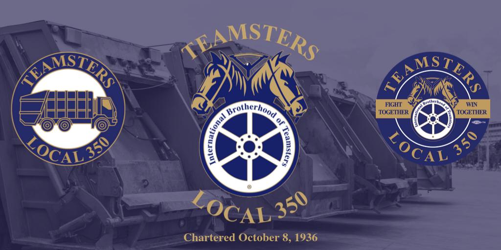 Teamsters350's tweet photo. Teamsters Local 350 has been proudly representing its member in the solid waste & recycling industry and public sector since 1936.
Thank you to all our past, present, and future members.
𝐅𝐈𝐆𝐇𝐓 𝐓𝐎𝐆𝐄𝐓𝐇𝐄𝐑, 𝗪𝐈𝐍 𝐓𝐎𝐆𝐄𝐓𝐇𝐄𝐑!
#Local350 https://t.co/qh2PtJWeLX