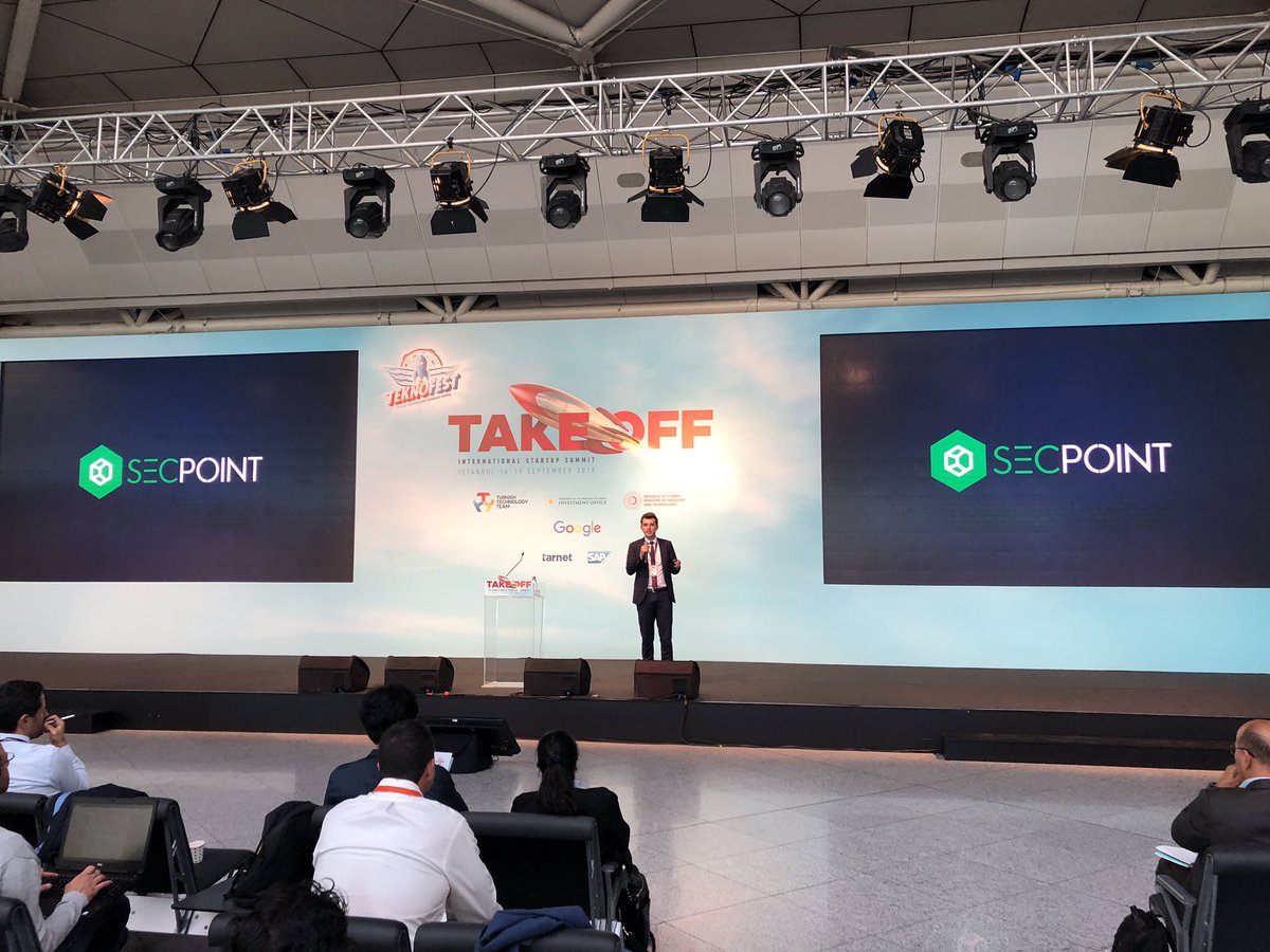 Today as Secpoint , Our Ceo Bilal Cihat ÖZTÜRK presented our product Piriforce to the audience and mentors in Takeoff Istanbul 2019.