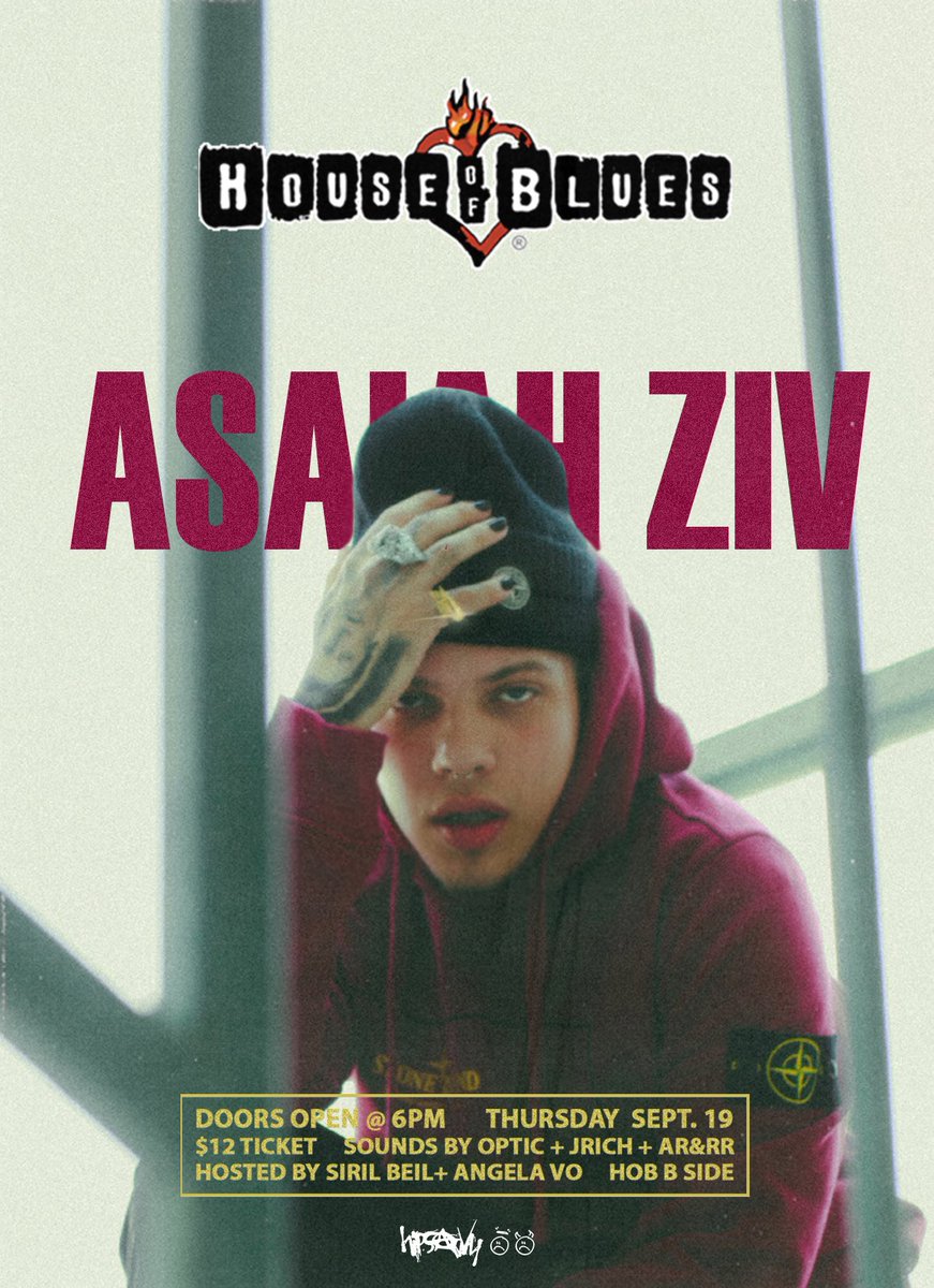 AsaiahZiv's tweet photo. LAS VEGAS📍TOMORROW @HOBLasVegas DOORS OPEN AT 6PM 

https://t.co/mMHtBze9xG https://t.co/zGwDsPGFDR