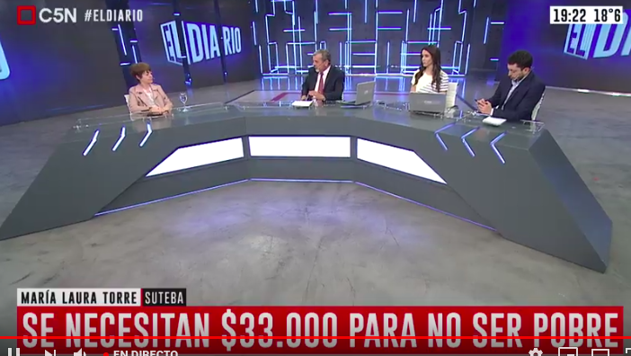 SUTEBAProvincia's tweet photo. "Hicimos un paro donde decíamos que tiene que intervenir la Provincia, pero también la Nación. En aquel momento se hizo visible porque hubo represión. Hoy, porque hay dos compañeras muertas y 3 que pelean por sus vidas." #ChubutDeLuto @mlautorre en @C5N https://t.co/enn4St2b1N