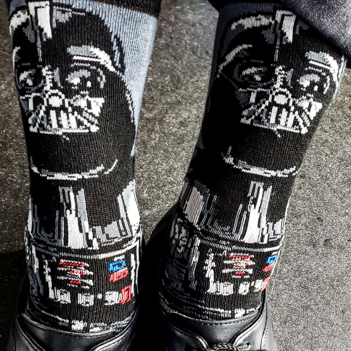 DaveNBC4's tweet photo. My family knows I love fun socks 🧦

This pair is thanks to my oldest son &amp; Star Wars nut of our family, Davey 😊

Should I tell Davey: "No,  I am your father" 😂  Is that right?  

#funsocks #socks #worksocks #workclothes #giftsocks #giftfromson #starwarssocks #StarWars https://t.co/46NNUKtVHV