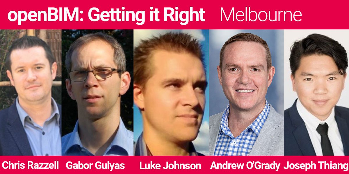 Hear about the practical application of #openBIM with real local project examples from a managerial level, in Melbourne this coming Wednesday 25th Sept!

Last chance tickets for the Melbourne seminar next week! eventbrite.com/e/openbim-gett…