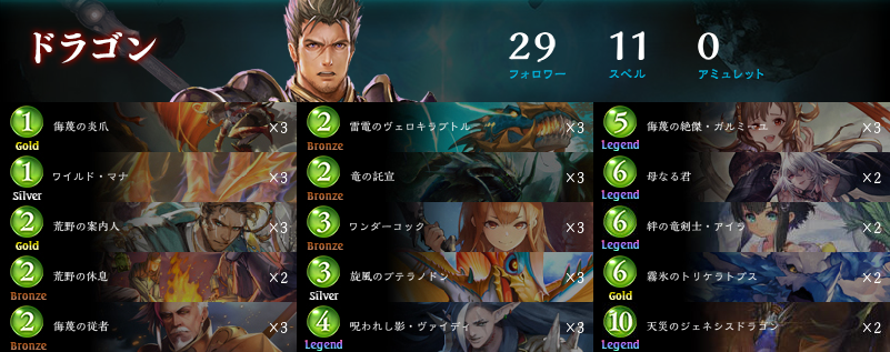 Luke08_game's tweet photo. Shadowverse 自然ドラゴン https://t.co/lpu4ka5Yog #shadowverse_deck #どばすぽ https://t.co/fNRGqudf7M