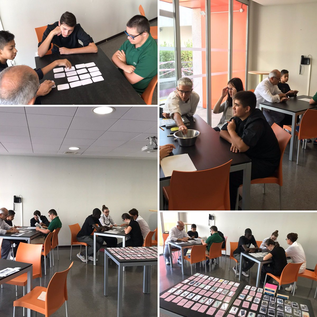 Sand0831's tweet photo. Aujourd’hui atelier cuisine format collaboratif #capAPR #ecolepublic #ULIS #ecoleinclusive #handicap #AESH #classeordinaire #pedagogieactive #jeu #ilots #apprendreautrement #accompagner #motiver #mobiliser #decouverte #lovemyjob 👩🏻🍳🙇🏻♀️@actoulouse https://t.co/jYoi9NIaId