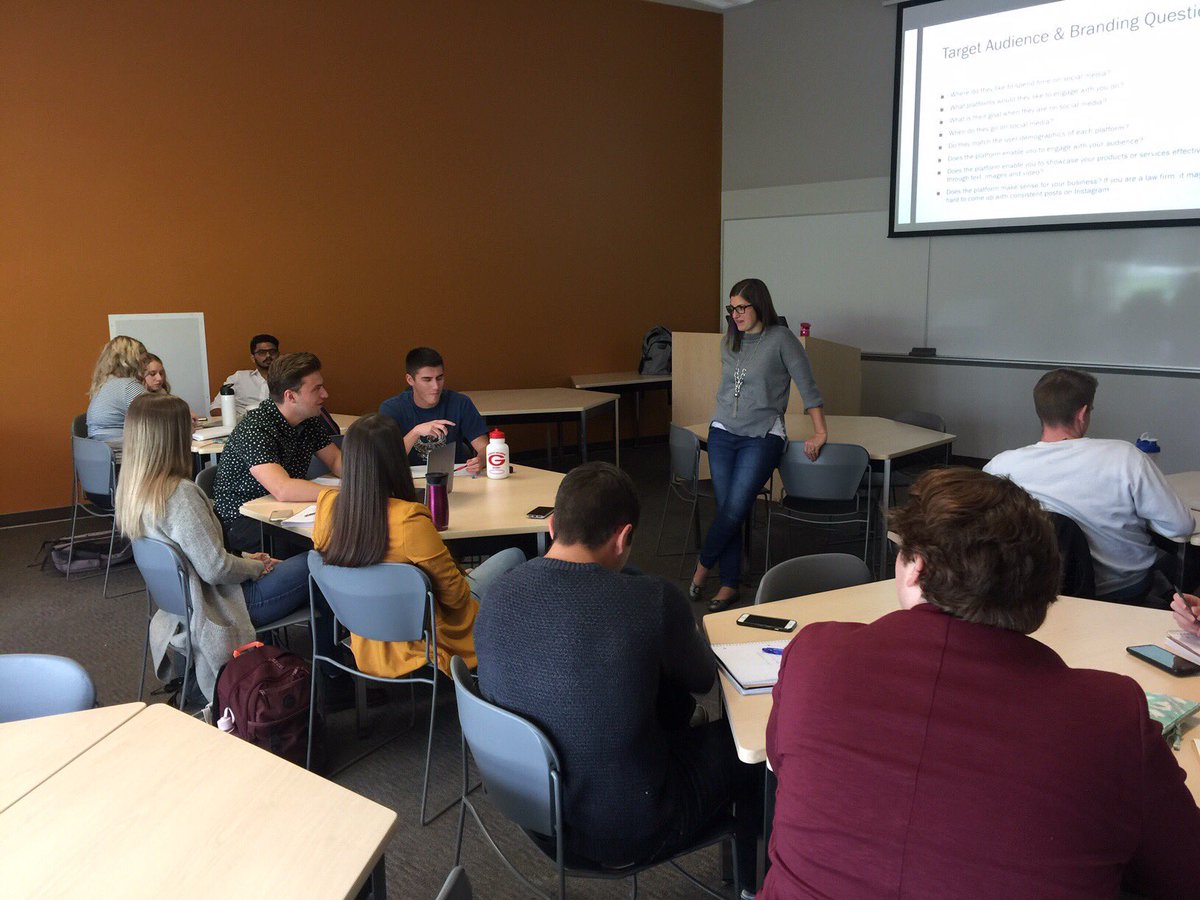 ulethime's tweet photo. Thank you to the wonderful @amandaschewaga for taking the time to share her #socialmedia knowledge with us! Learning how to be responsible while expanding our reach on all platforms was a treat! #ULethIME #weareIME #UofL #ULeth https://t.co/IEpsuqRENb
