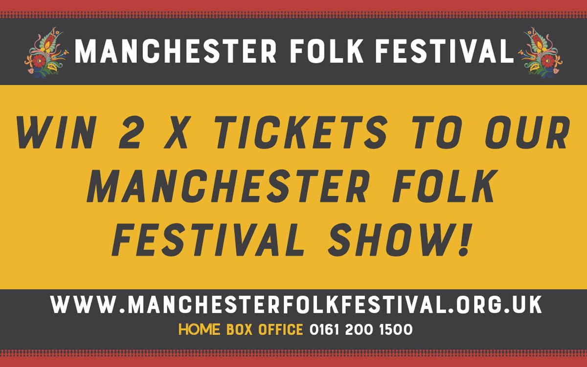 PEOPLE OF MANCHESTER! I’ve got 2 tickets for our show at <a href="/McrFolkFest/">Manchester Folk</a> to give away! To be in with a chance of winning, like and retweet this post before Monday and one of you will be picked at random! #McrFolk19

Ts and Cs here: manchesterfolkfestival.org.uk/termsandcondit…