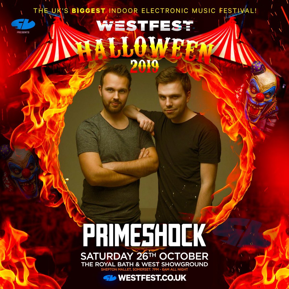 werhduk's tweet photo. Fresh from this years Tomorrowland festival, 2 guys who are absolutely crushing it right now. We can't wait for Primeshock to bring their unique brand of craziness to our arena at Westfest 💥
#Westfest #HDUK #HiLife #Primeshock https://t.co/UX2U40jvib