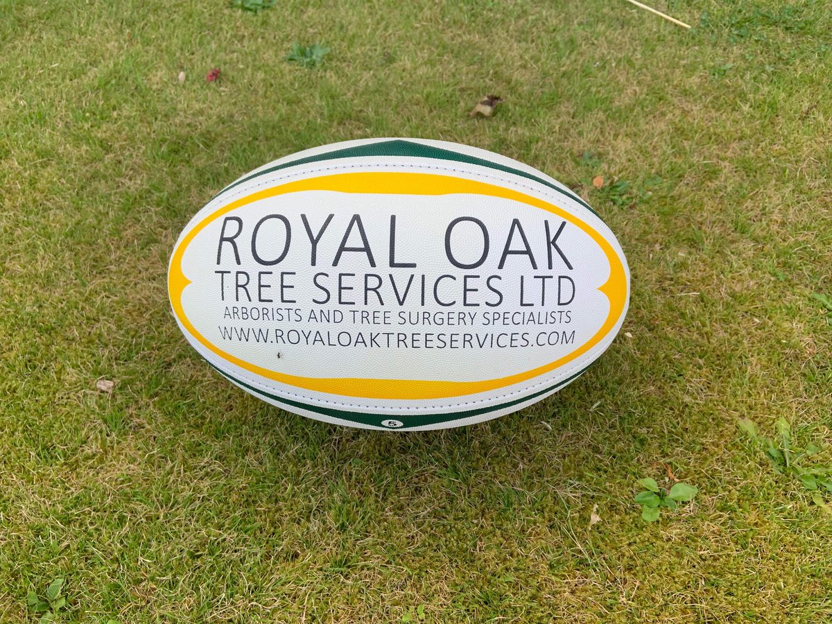 ArbroathRfc's tweet photo. Our match ball this season is sponsored by Royal Oak Tree Services Ltd - arborists and tree surgeon specialists. #rugby #localrugby #sponsors #matchball #royaloaktreeservicesltd #arborists #treesurgeons https://t.co/xBhLSanesO