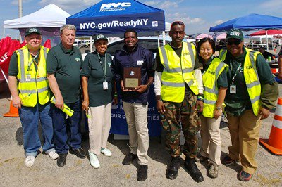 UWSCERT's tweet image. NYC CERT was honored with a plaque for outstanding service following a day of traffic management and distributing material at the Annual Run for Richie event on September 8.