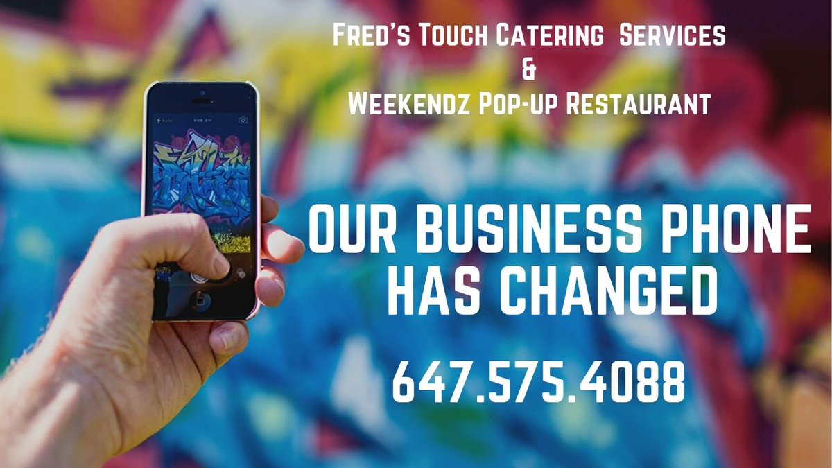 fredstouch's tweet photo. Please be advised that our business phone number has changed 647.575.4088
#newnumber #businessline https://t.co/RWTIyJgckl
