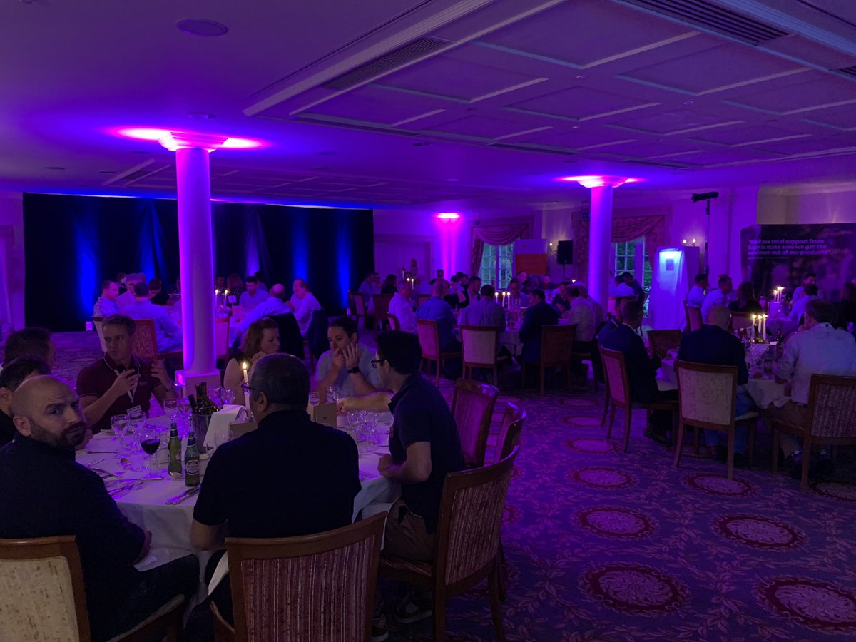 In2Global's tweet photo. Dinner is underway! We’ve got Amy Robot serving drinks this evening! @AIT_UK #ait19 https://t.co/U9ubkBo5tR