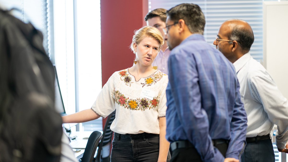 Movista's tweet photo. Several of our local Movistans have been taking backend development courses for months. Today they showed off their hardwork &amp; the websites they built from scratch! #nwatech #movista #coolestofficeintown https://t.co/ornKpF37qk