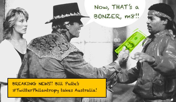 creativemf's tweet photo. @pulte 🤠#BreakingNews via @sunriseon7!
#IronBill-@Pulte + #JoshHinkle-@pa_philanthropy have INVADED @Australia!
"(cRikey!) #TwitterPhilantropy is taking over the globe!" Says a stunned recipient of a C-note!
#NowThatsABonzer! 🤣😎👍
(💸£BKLTDWW @CashApp) https://t.co/RouhTGs012